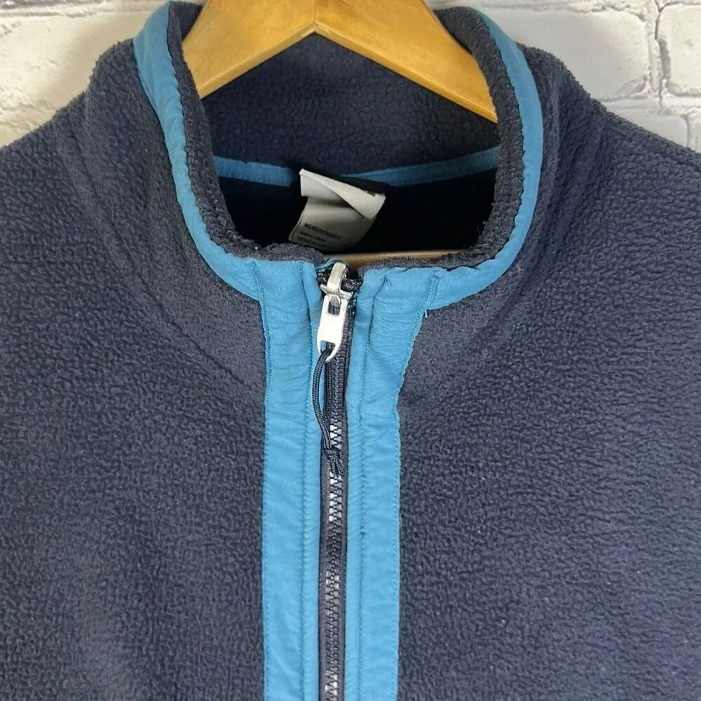The North Face Men's Carbondale Blue Fleece‎ Vest Size XL Full Zip